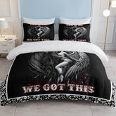 MLNSHOPS Angel Print Duvet Cover Queen Set Default Title
