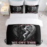 MLNSHOPS Angel Print Duvet Cover Queen Set