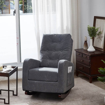 MLNshops Antique Gray Recliner Armchair for Comfort
