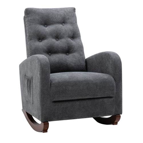MLNshops Antique Gray Recliner Armchair for Comfort