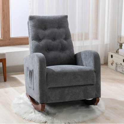 MLNshops Antique Gray Recliner Armchair for Comfort