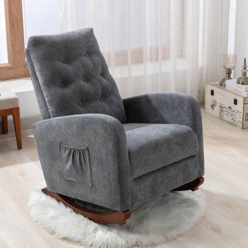 MLNshops Antique Gray Recliner Armchair for Comfort
