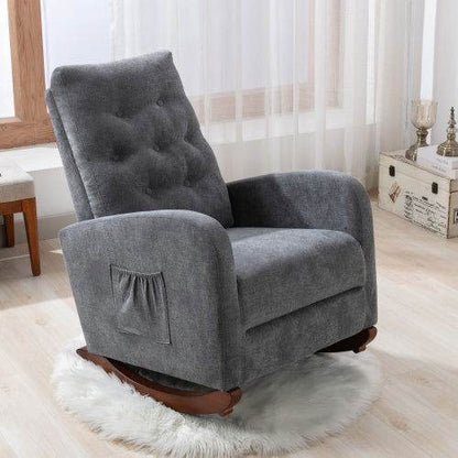 MLNshops Antique Gray Recliner Armchair for Comfort