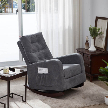 MLNshops Antique Gray Recliner Armchair for Comfort