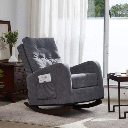 MLNshops Antique Gray Recliner Armchair for Comfort