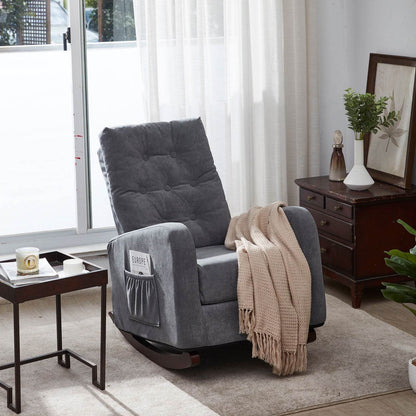 MLNshops Antique Gray Recliner Armchair for Comfort