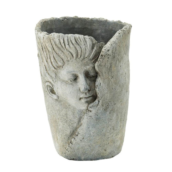 MLNshops Artistic Cement Planter for Succulents - Accent Decor