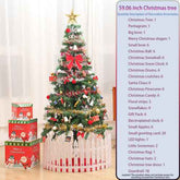 5 ft Christmas tree with ornaments and feature list