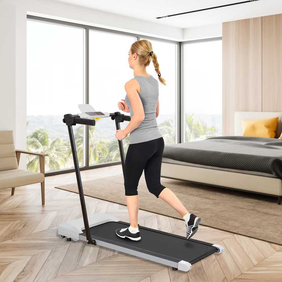 Compact foldable treadmill for easy storage