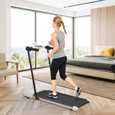 Compact foldable treadmill for easy storage