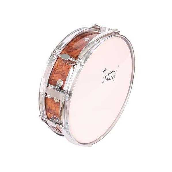 13 x 3.5" Snare Drum Poplar Wood Drum Percussion Set Tiger Stripes
