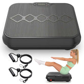 Top view of vibration plate with textured surface and digital display