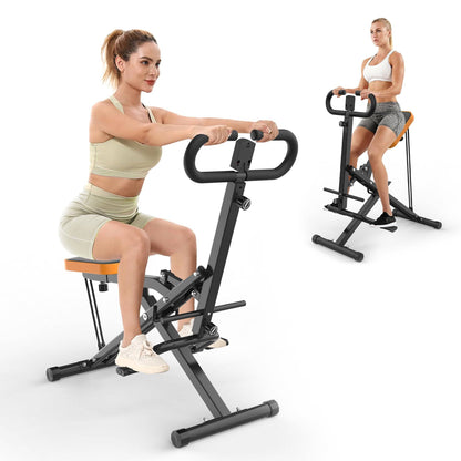 Squat Machine for Home, Assist Trainer for Glutes Workout Foldable with Resistance Bands, for Botty Glutes Butt Thighs, Ab Back/Leg Press Hip Thrust for Home Gym Fitness-Black