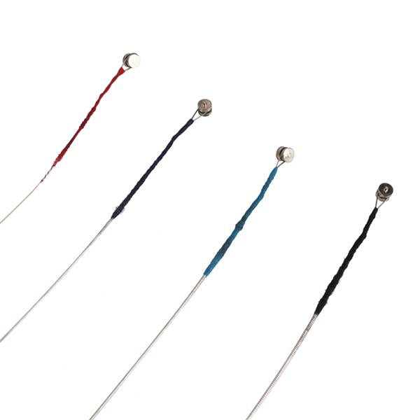 Wound violin strings set with colorful winding for 3/4 and 4/4 violins