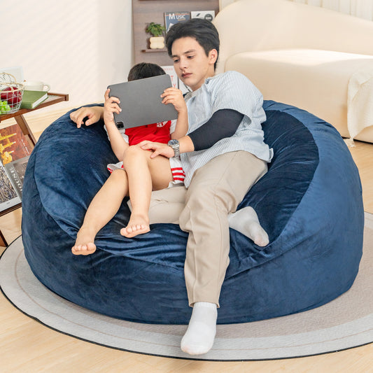 Bean Bag Chair: Giant 5' Memory Foam Furniture Bean Bag Chairs for Adults with Microfiber Cover - 5Ft MLNshops]