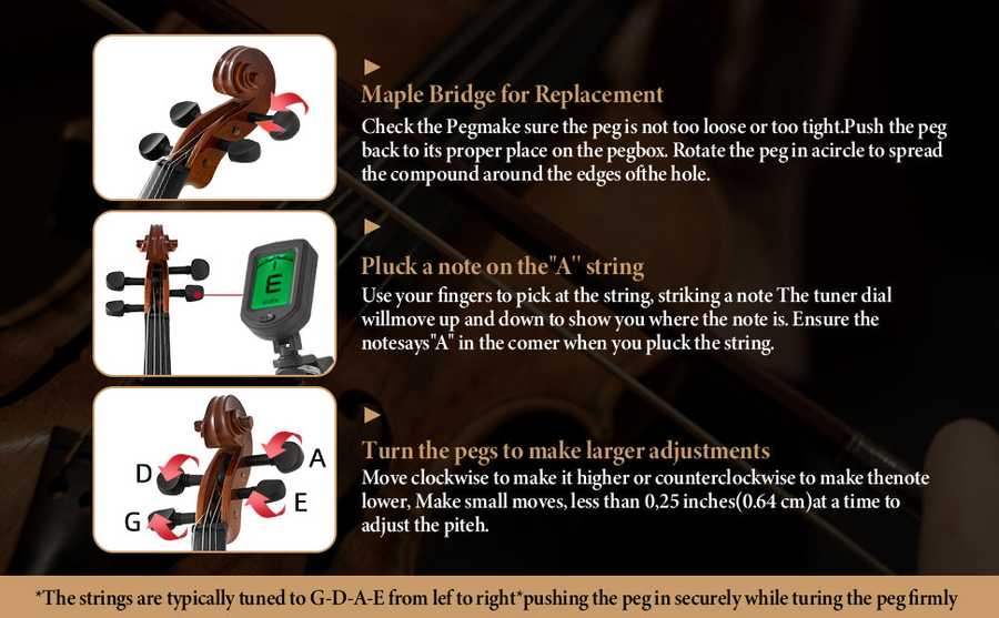 Violin tuning and adjustment guide