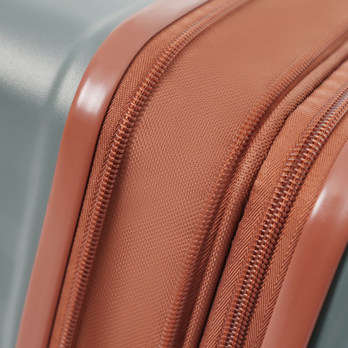 Luggage Sets 5 Piece with Front Opening , Hardside Expandable Carry on Suitcase with Spinner Wheels TSA Lock USB Port Cup Holder Duffel Bag and Toiletry Bag