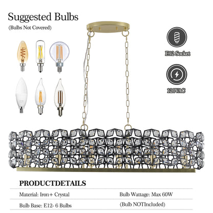 a diagram of a chandelier with various bulbs