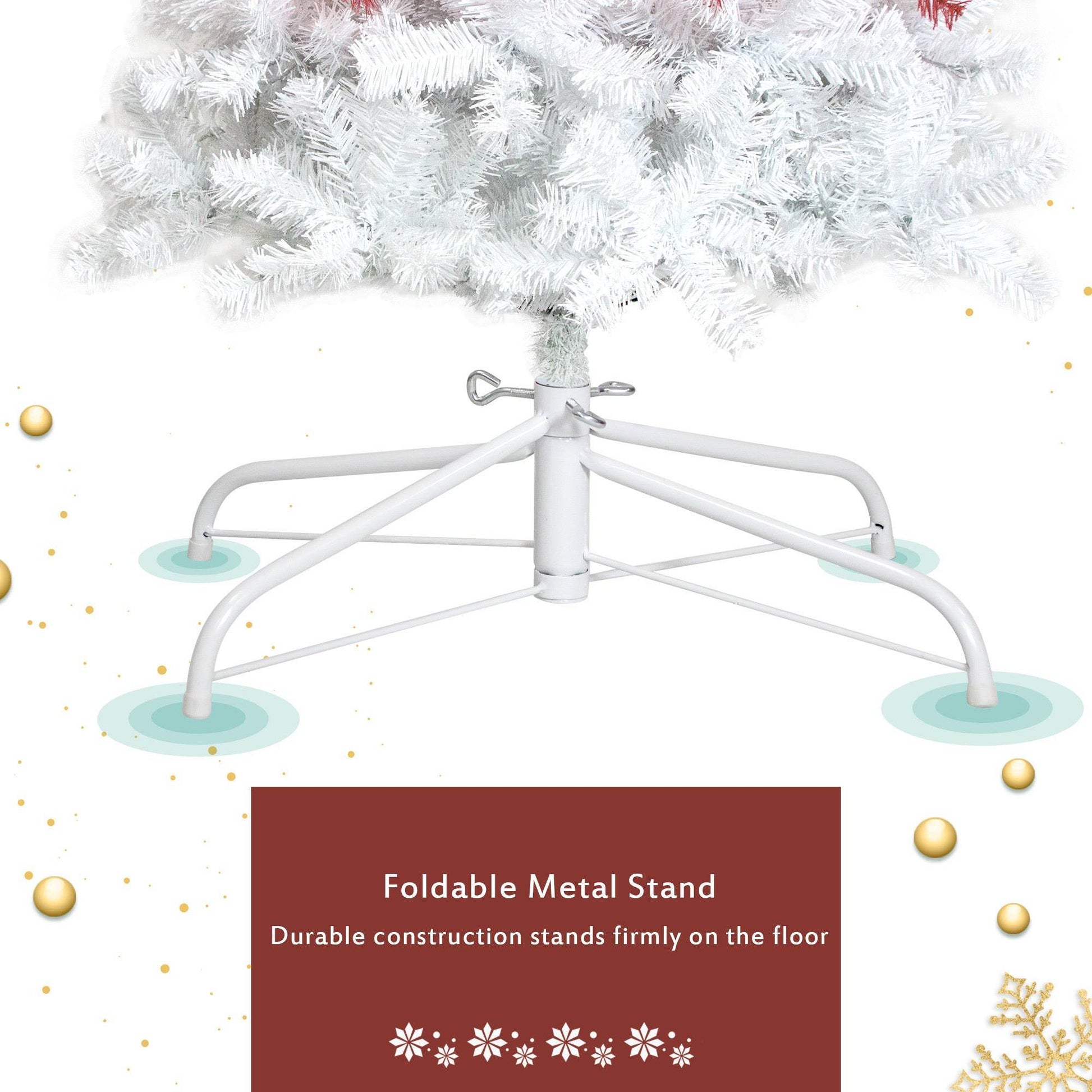 6FT Santa Hat Artificial Christmas Tree with LED Lights