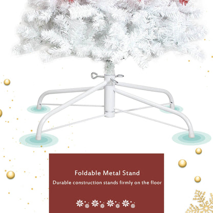 6FT Santa Hat Artificial Christmas Tree with LED Lights