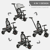 MLNshops Baby Trike with Footrest and Canopy