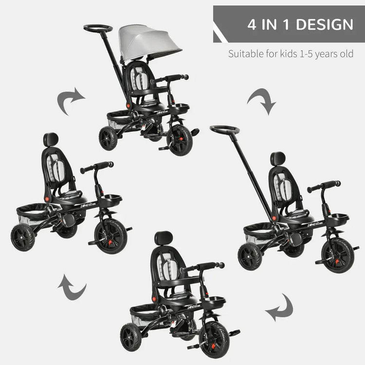 MLNshops Baby Trike with Footrest and Canopy