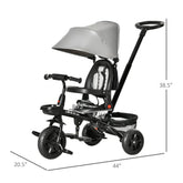 MLNshops Baby Trike with Footrest and Canopy
