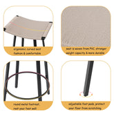 MLNshops Backless Counter Height Bar Stools Set of 2