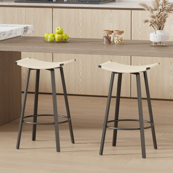 MLNshops Backless Counter Height Bar Stools Set of 2