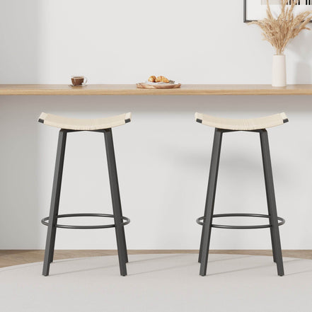 MLNshops Backless Counter Height Bar Stools Set of 2