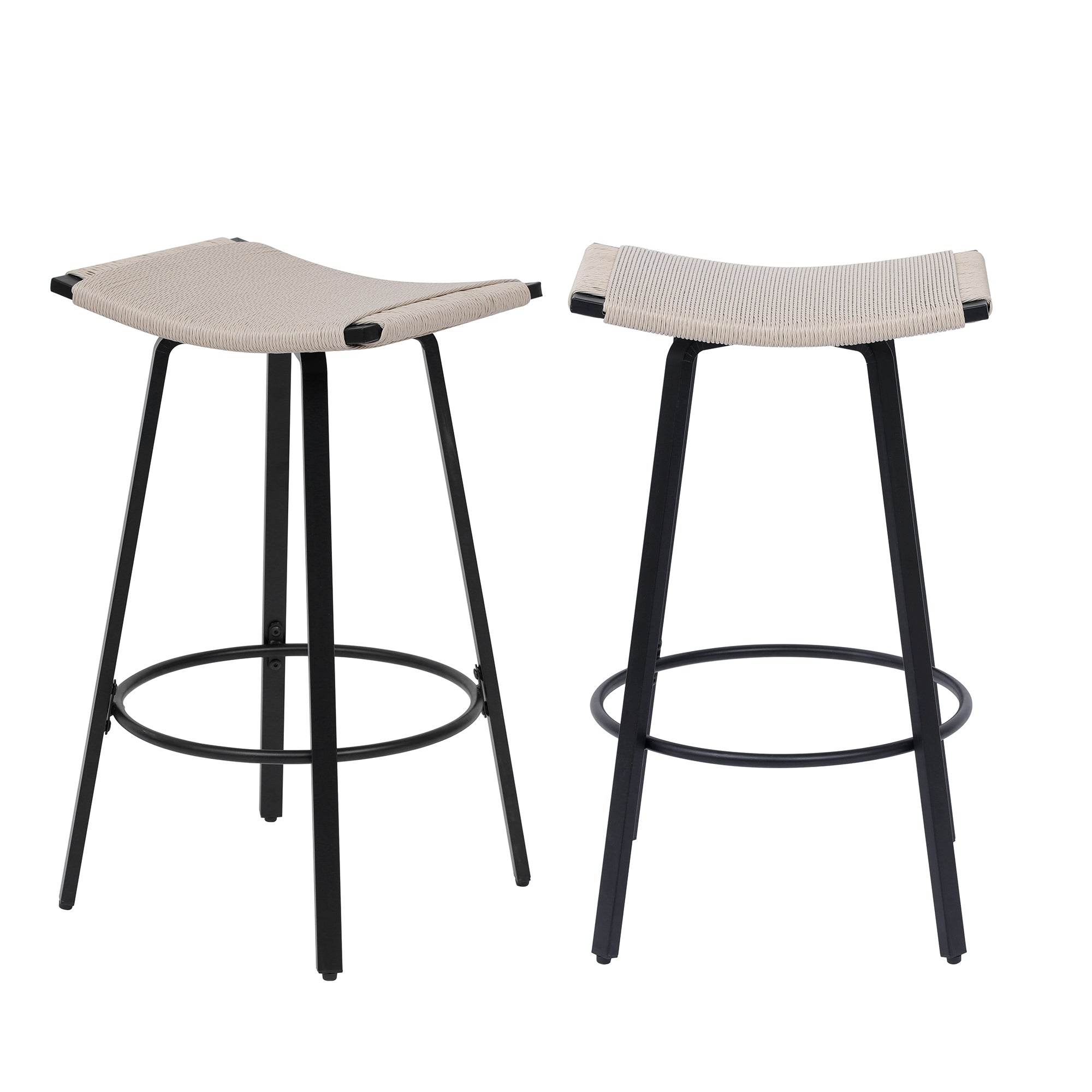 MLNshops Backless Counter Height Bar Stools Set of 2