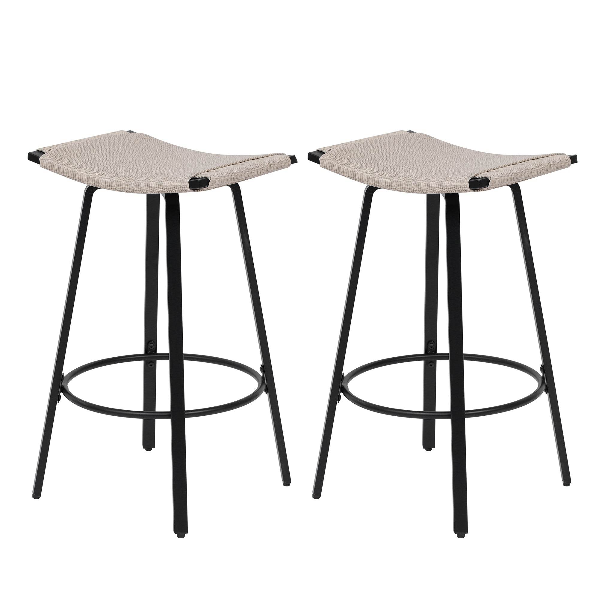 MLNshops Backless Counter Height Bar Stools Set of 2 Default