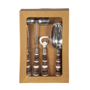 MLNshops Barware Tool Set with Stylish Wooden Handles Default