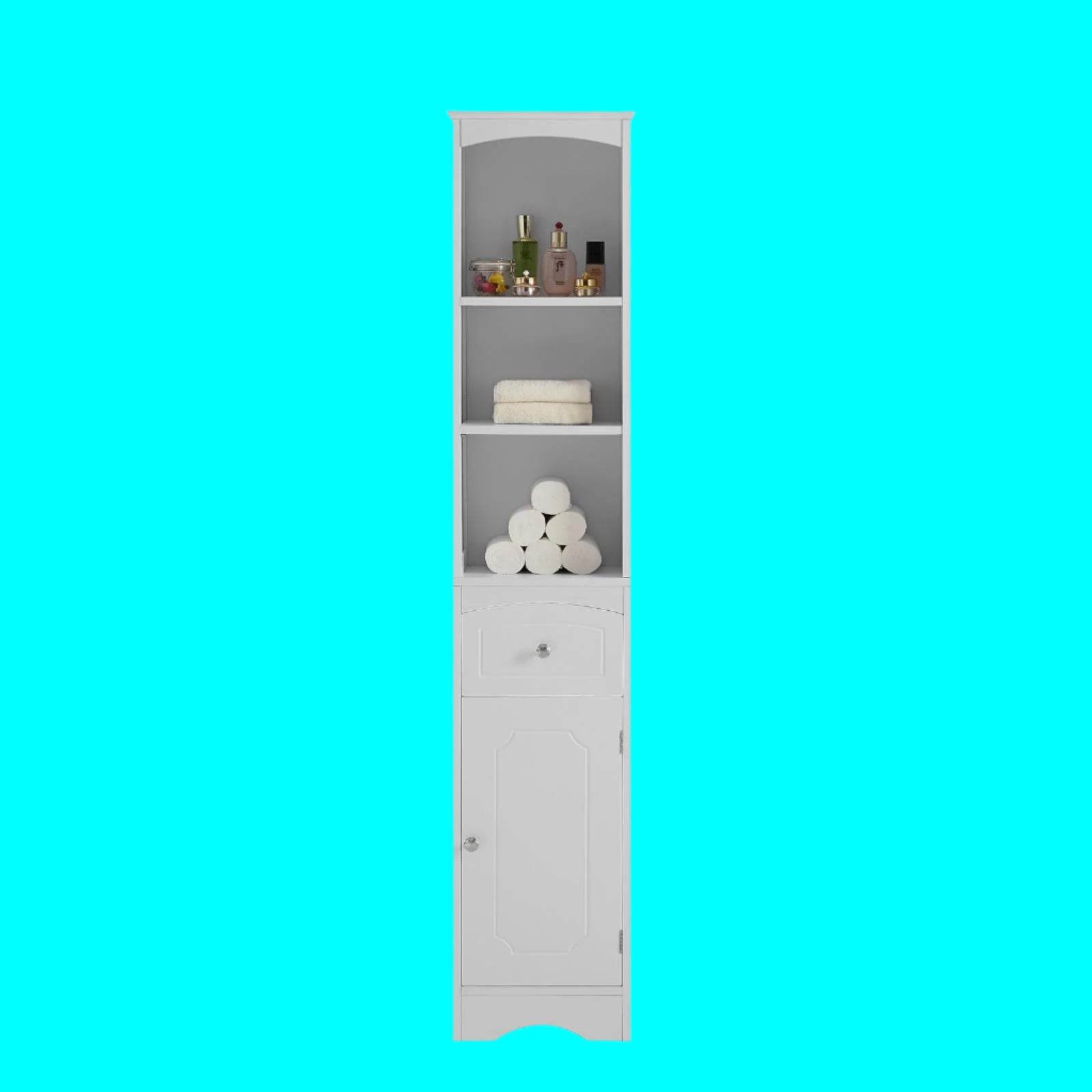 MLNshops Bathroom Cabinet with Drawer for Stylish Storage
