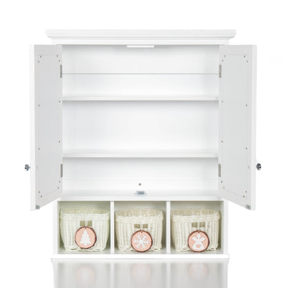 MLNshops Bathroom Cabinet with Mirror and Baskets