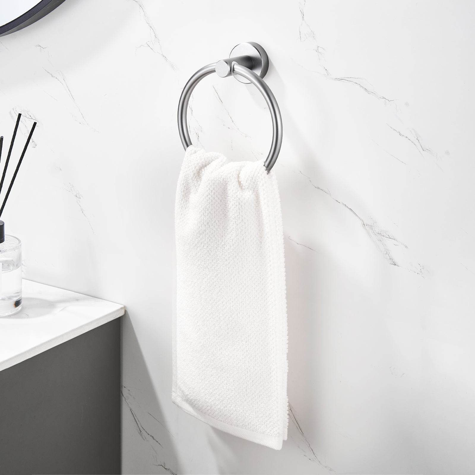 mlnshops Round Bathroom Hand Towel Ring Holder