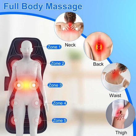 Full Body Massage Chair Pad for Home, Office & Car