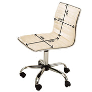 Fremo Chromel Adjustable Air Lift Office Chair, White