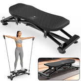Sliding Ski Simulator with Resistance Bands - Indoor Skiing Fitness 