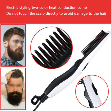 Hair styling comb with heat conduction for various hair types