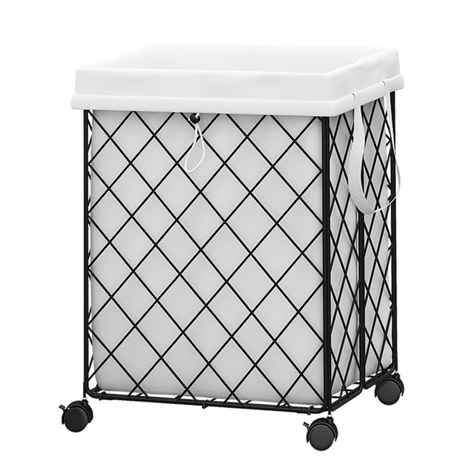 mlnshops Laundry Hamper with Detachable Lining & Wheels Default Title