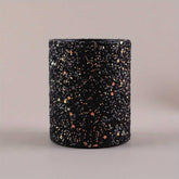 Makeup Brush Set - Essential Beauty Tools| Facial & Eye black glitter brush holder, ideal for storing cosmetic tools in a stylish and functional way.