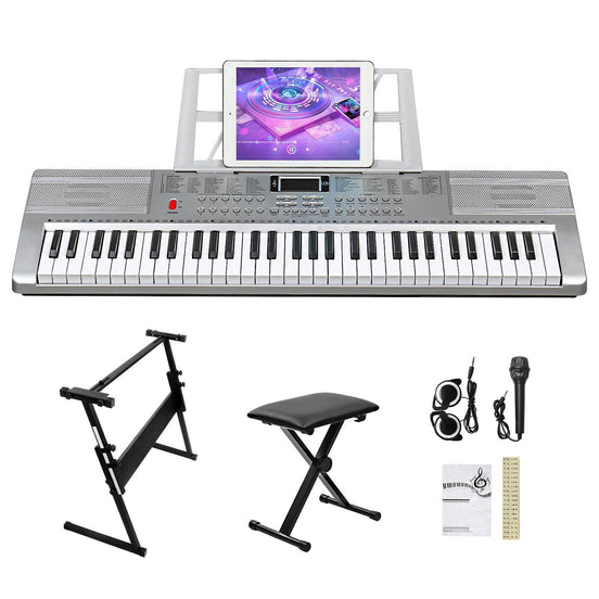 MLNshops Beginner Keyboard Bundle with Piano Stand