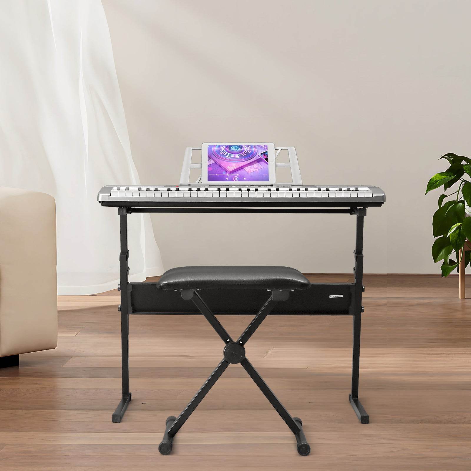 MLNshops Beginner Keyboard Bundle with Piano Stand