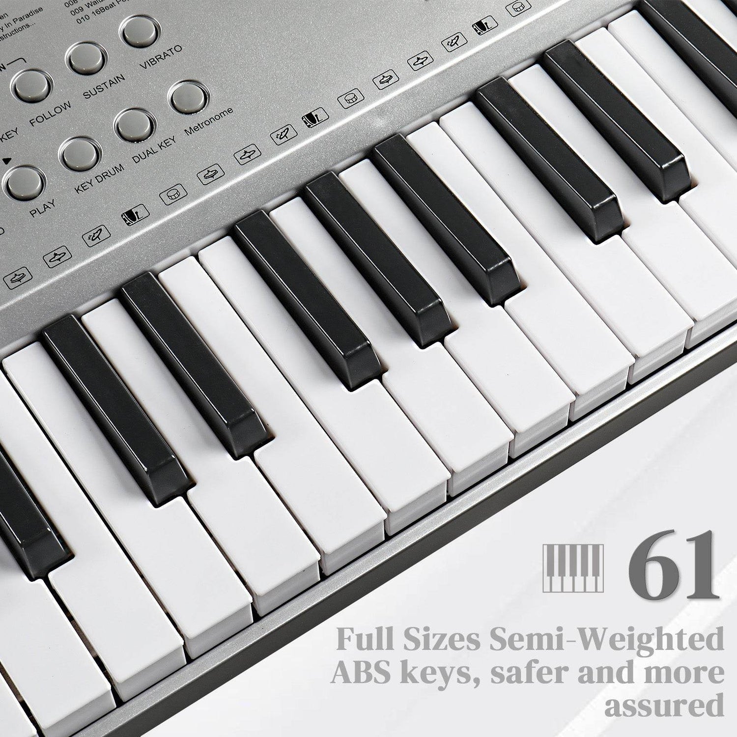 MLNshops Beginner Keyboard Bundle with Piano Stand