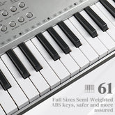 MLNshops Beginner Keyboard Bundle with Piano Stand