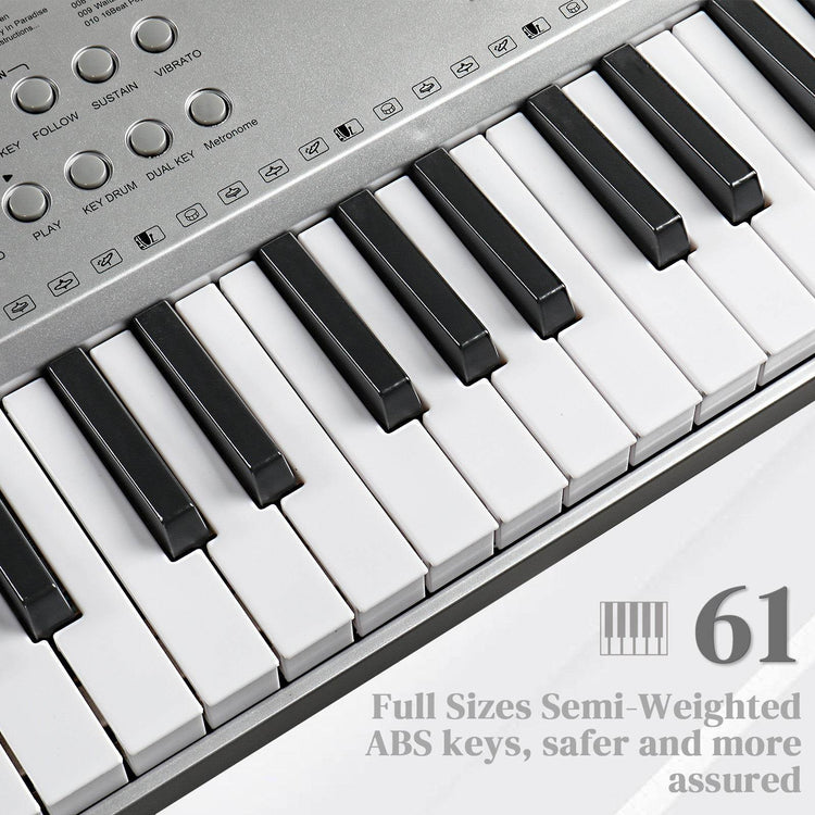 MLNshops Beginner Keyboard Bundle with Piano Stand