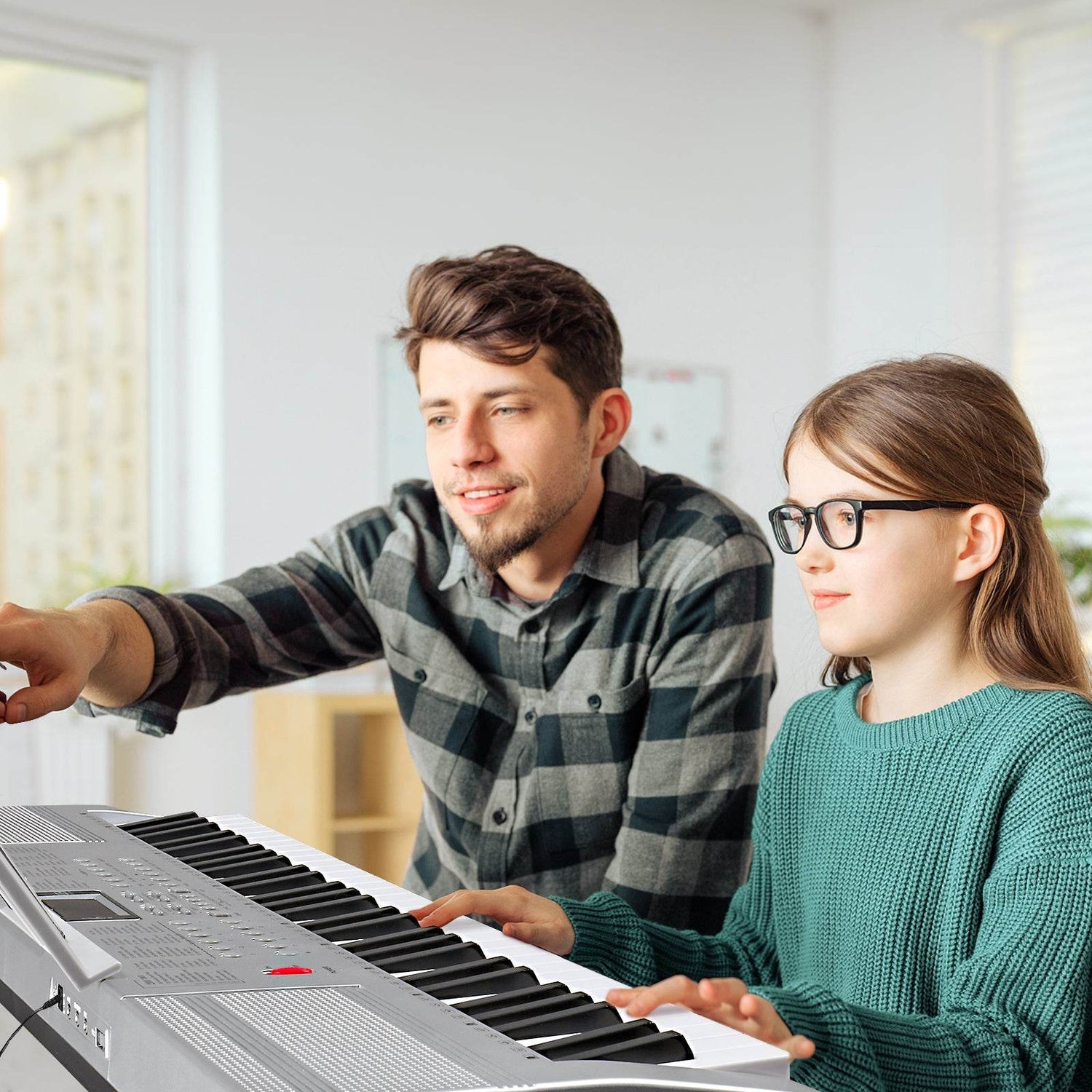 MLNshops Beginner Keyboard Bundle with Piano Stand