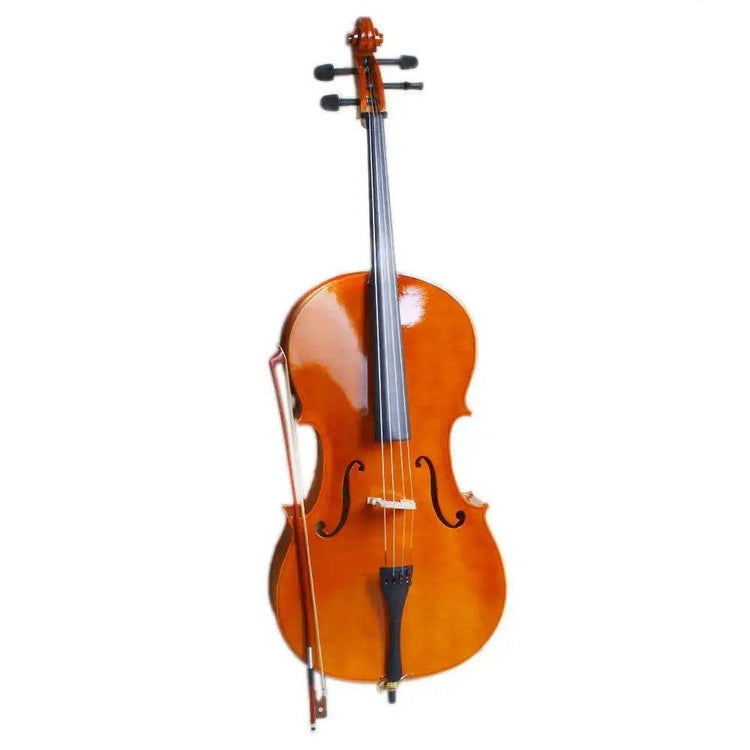 MLNshops Beginner Natural Cello Set with Bow