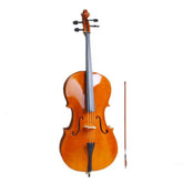 MLNshops Beginner Natural Cello Set with Bow